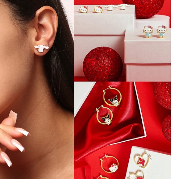 Hello Kitty Sanrio Jewelry Advent Gift Set Earrings, Necklace, Bracelet & Charms - Picture 10 of 13